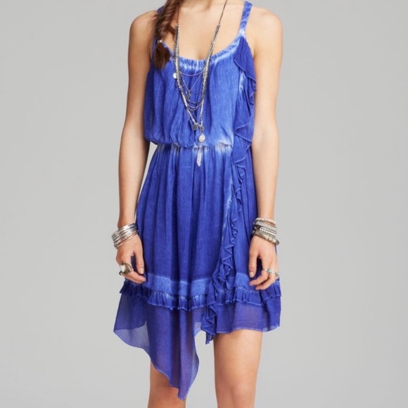 Free People Dresses & Skirts - SOLD-Free People Tie Dye Ruffled Sun Dress